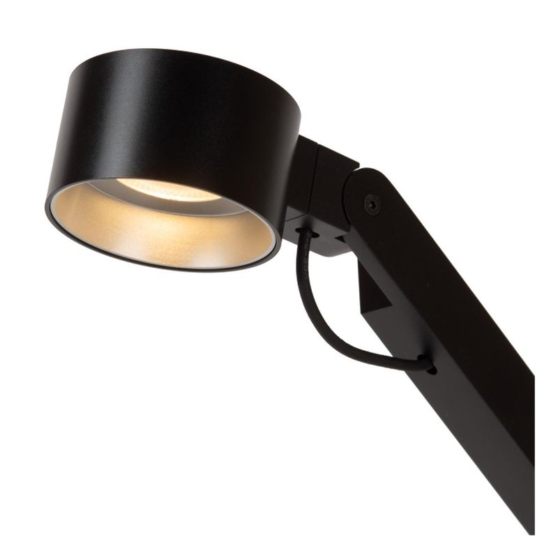 Lucide OGDEN - Stolová lampa - LED Dim. - 1x6W 3000K/3100K - Čierna